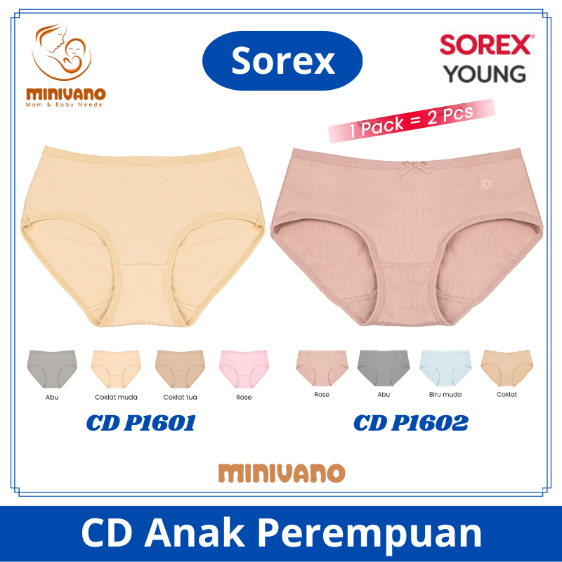 Sorex Young P1601 P1602 - CD Anak Remaja Perempuan - Celana Dalam Wanita Remaja
