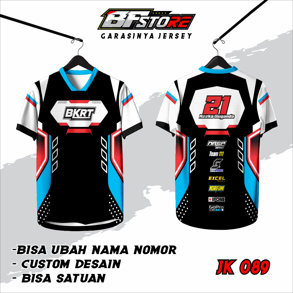 Baju Jersey Racing, Kaos Jersey Racing, Jersey Racing Full Printing, Desain Terbaru, Bisa Kirim Ke S