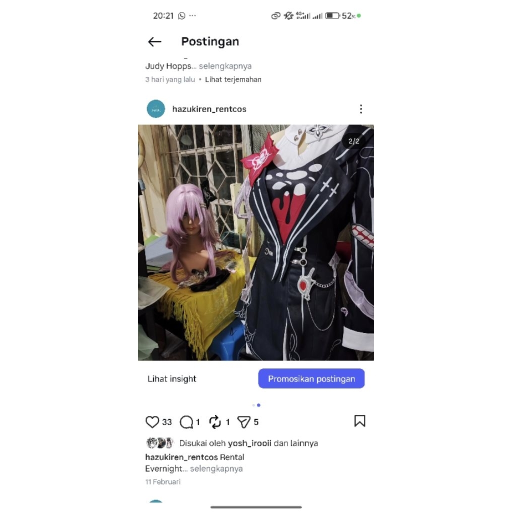PELUNASAN COSPLAY EVERNIGHT