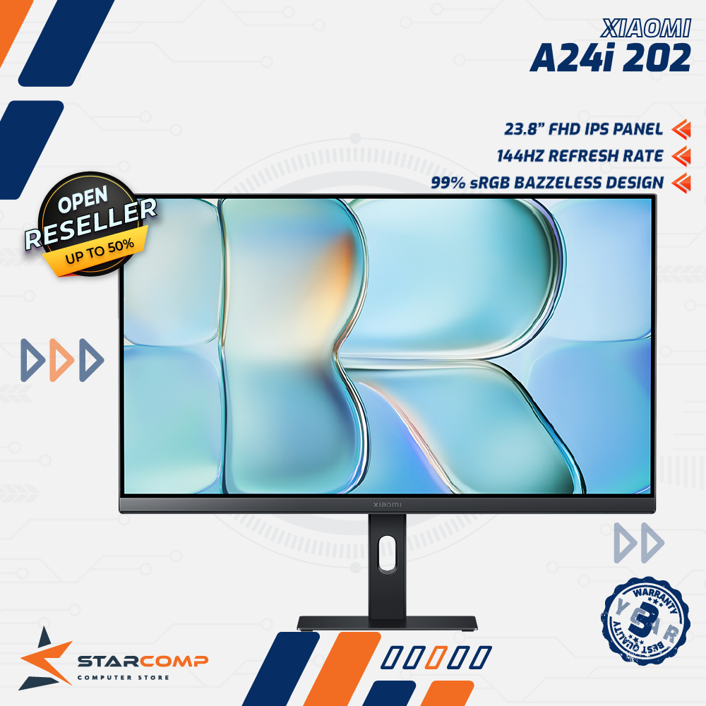 Xiaomi A24i A24i 2026 Monitor 24" FHD IPS 144Hz Adaptive Sync HDMI DP