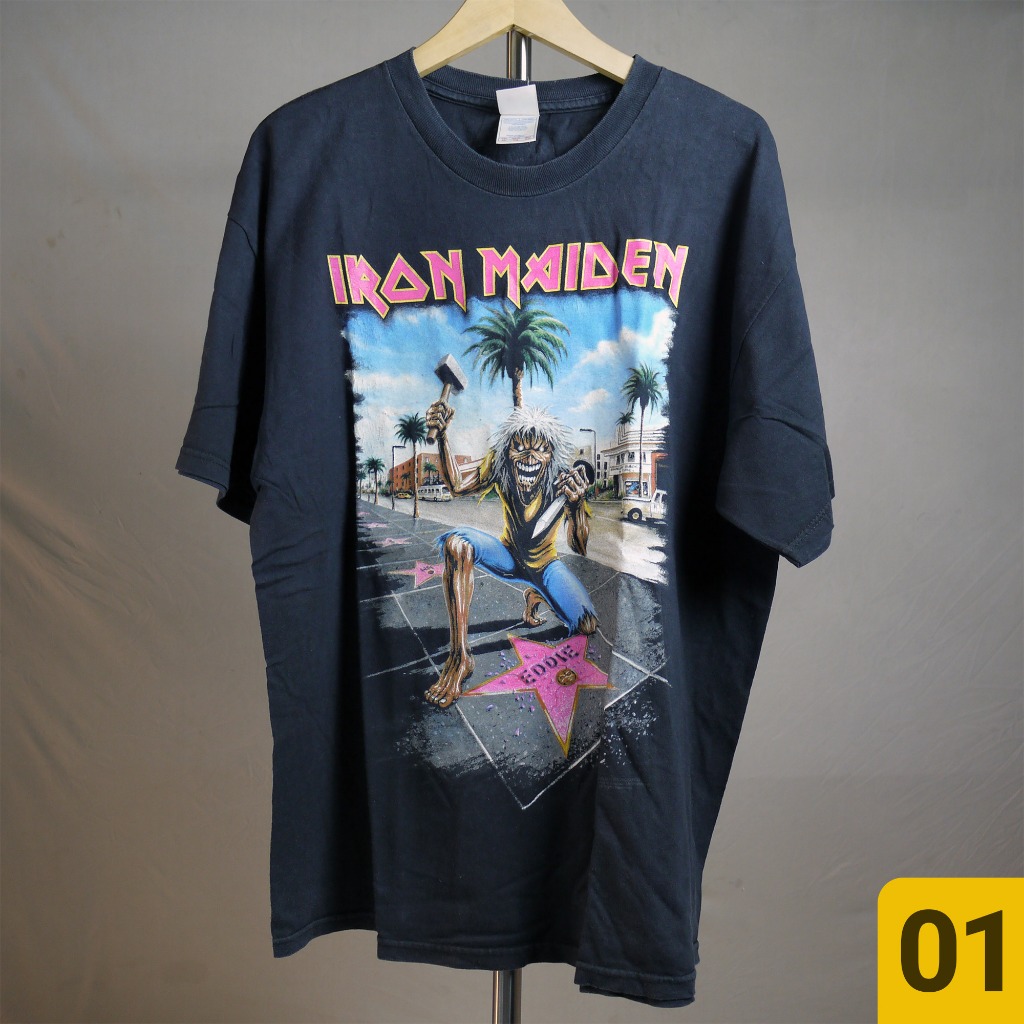 kaos band original iron maiden metallica