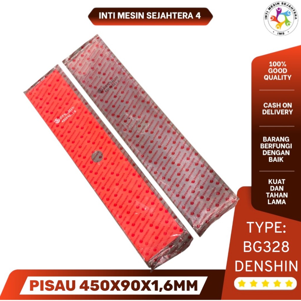 Pisau Rumput 328 Denshin 450x90x1.6 mm BG328 Ori / Pisau Mesin Rumput 328 Denshin BG328 Original Asl
