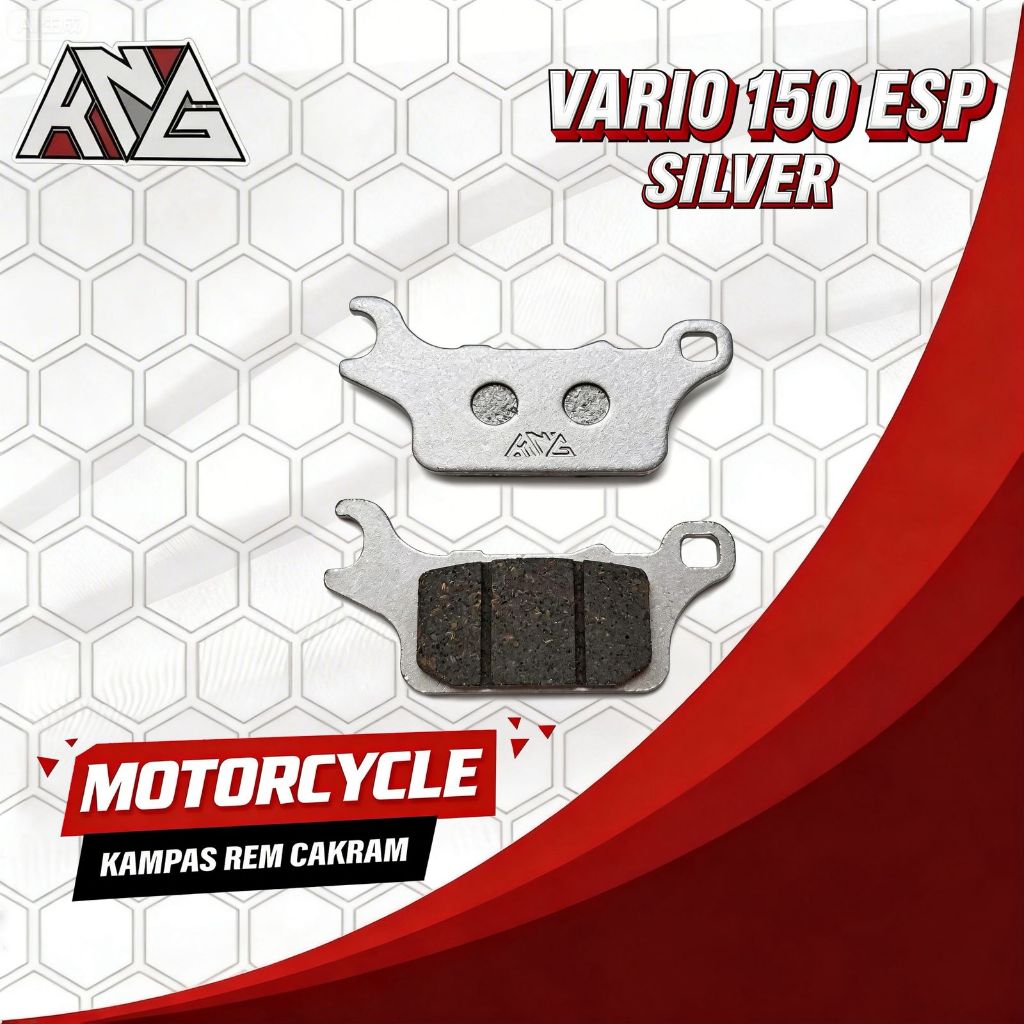 Kampas Cakram Rem depan Vario 125 ,VArio 150 Esp SIlver Tahun 2018  New Asli Original Premium.