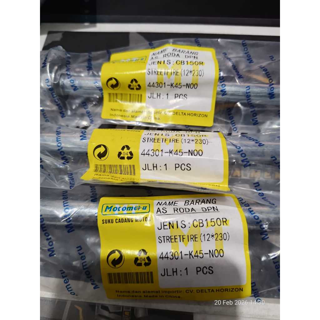 as roda depan cb150R merk motomeru