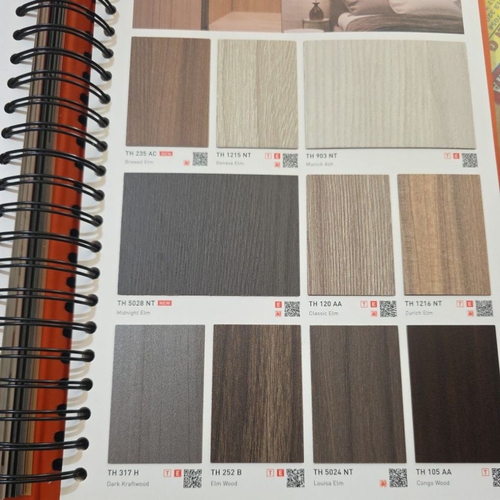HPL Taco motif kayu wood tipe aa / b / h / ac finished doff hpl
