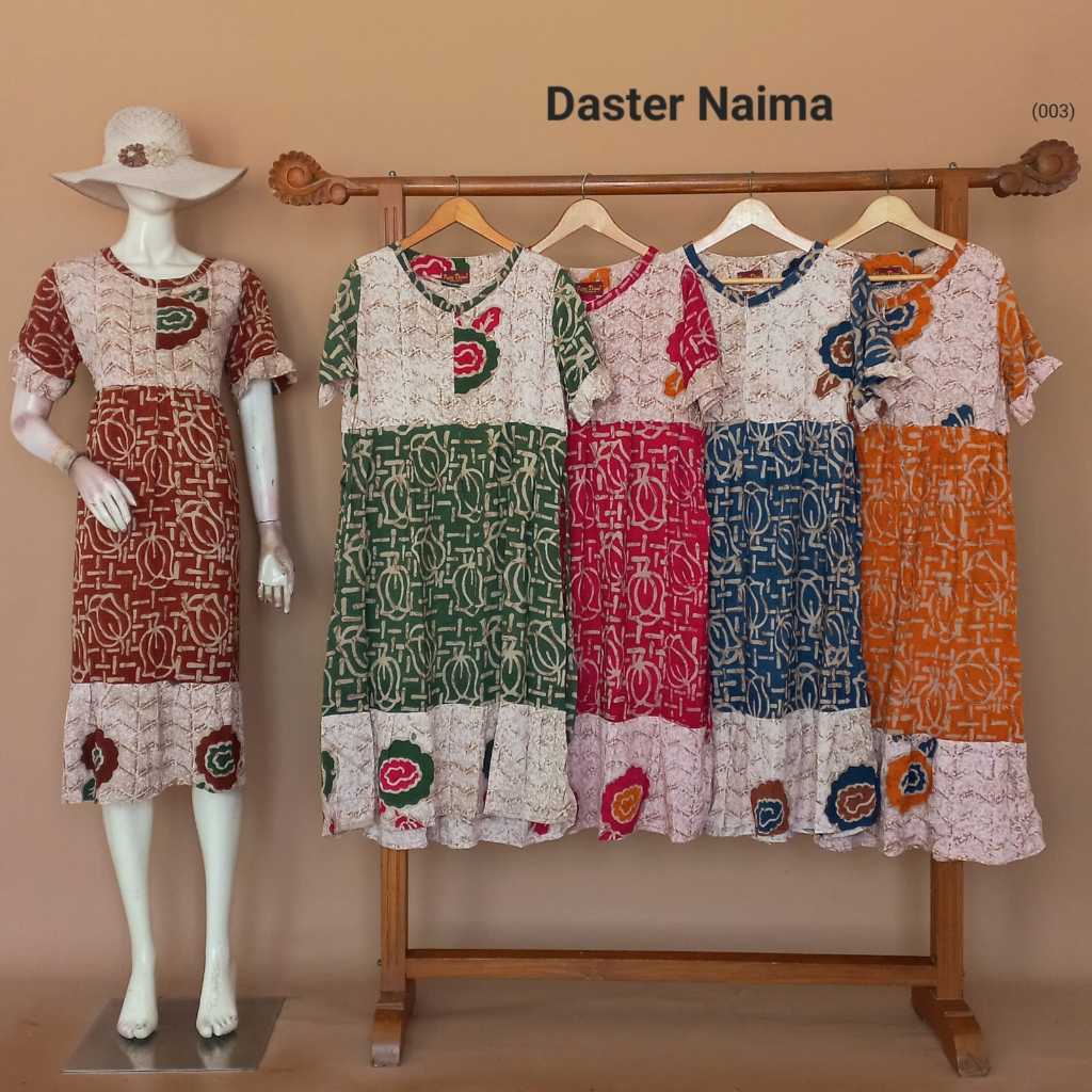 Daster Naima By Putri Diana Busui Resleting Bahan Rayon Halus Terbaru Terlaris Asli Pekalongan