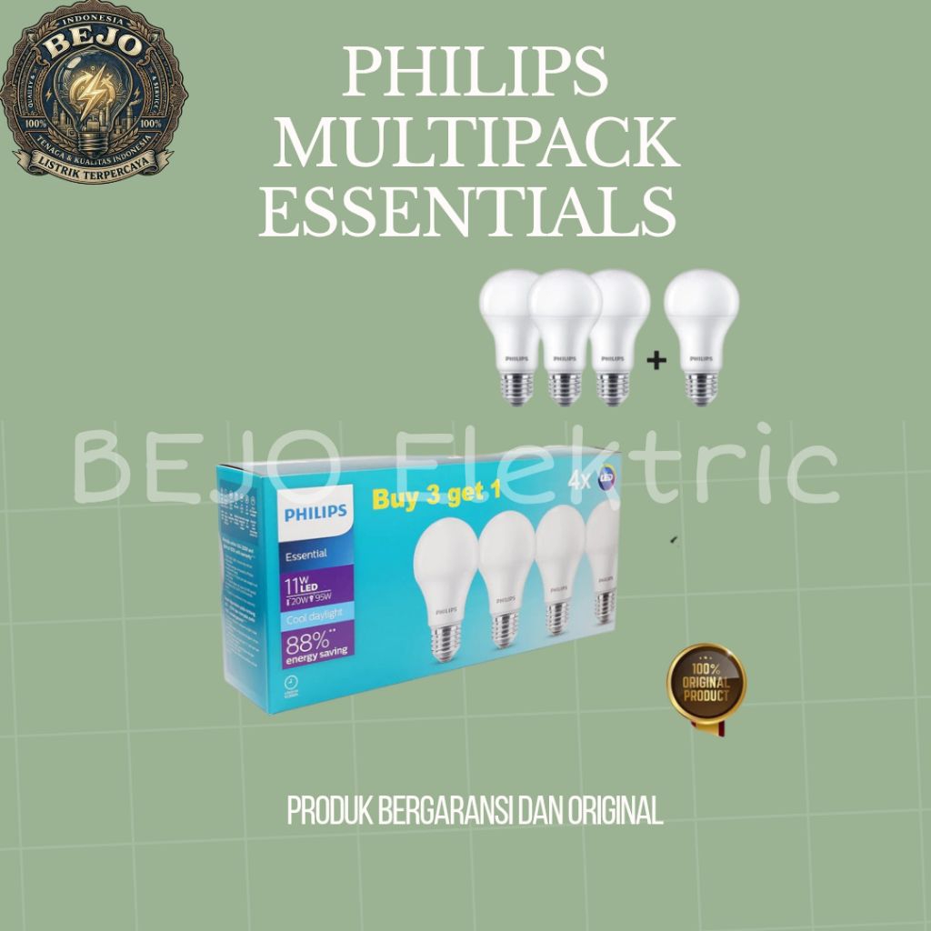 Philips LED Multipack Essentials 5W , 7W , 9W , 11W