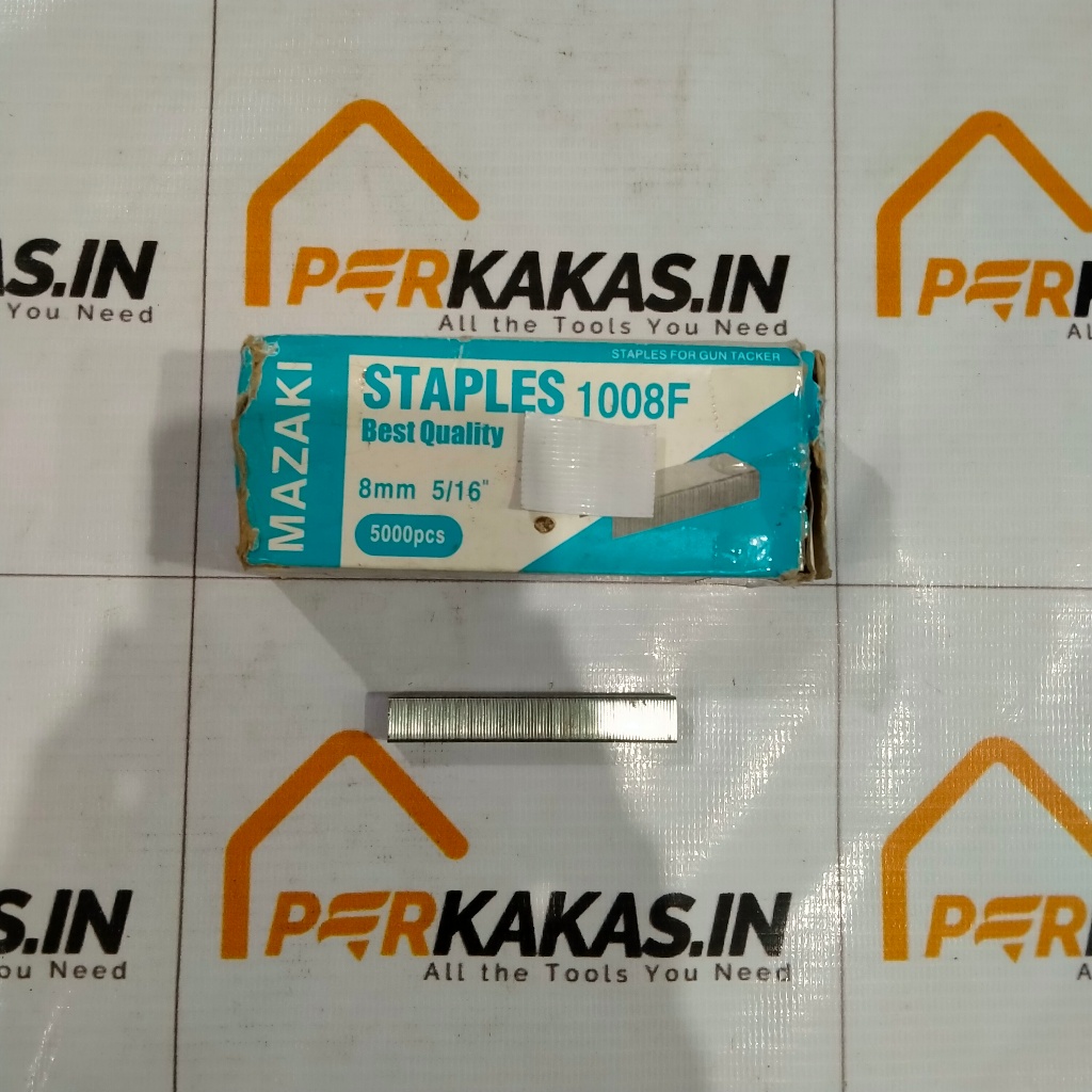 MAZAKI ISI STAPLES TEMBAK MANUAL 8MM 1008 F REFILL 1008F 5000PCS