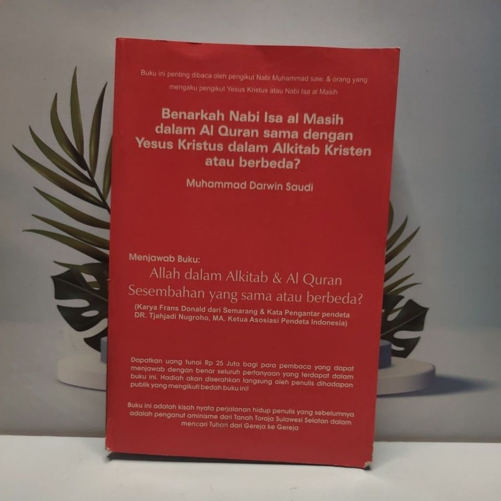 Buku Kristologi Langka Benarkah nabi Isa Masi dalam Al Qur'an sama dengan Yesus Kristus dalam alkita