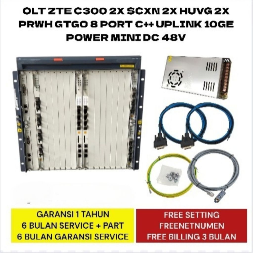 OLT GPON ZTE C300  8 port GTGO