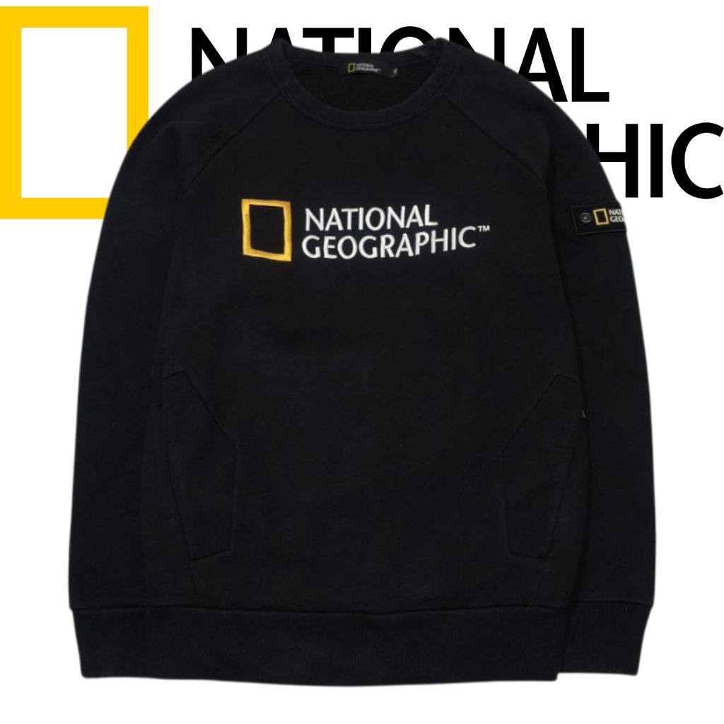 crewneck national geographic patch original