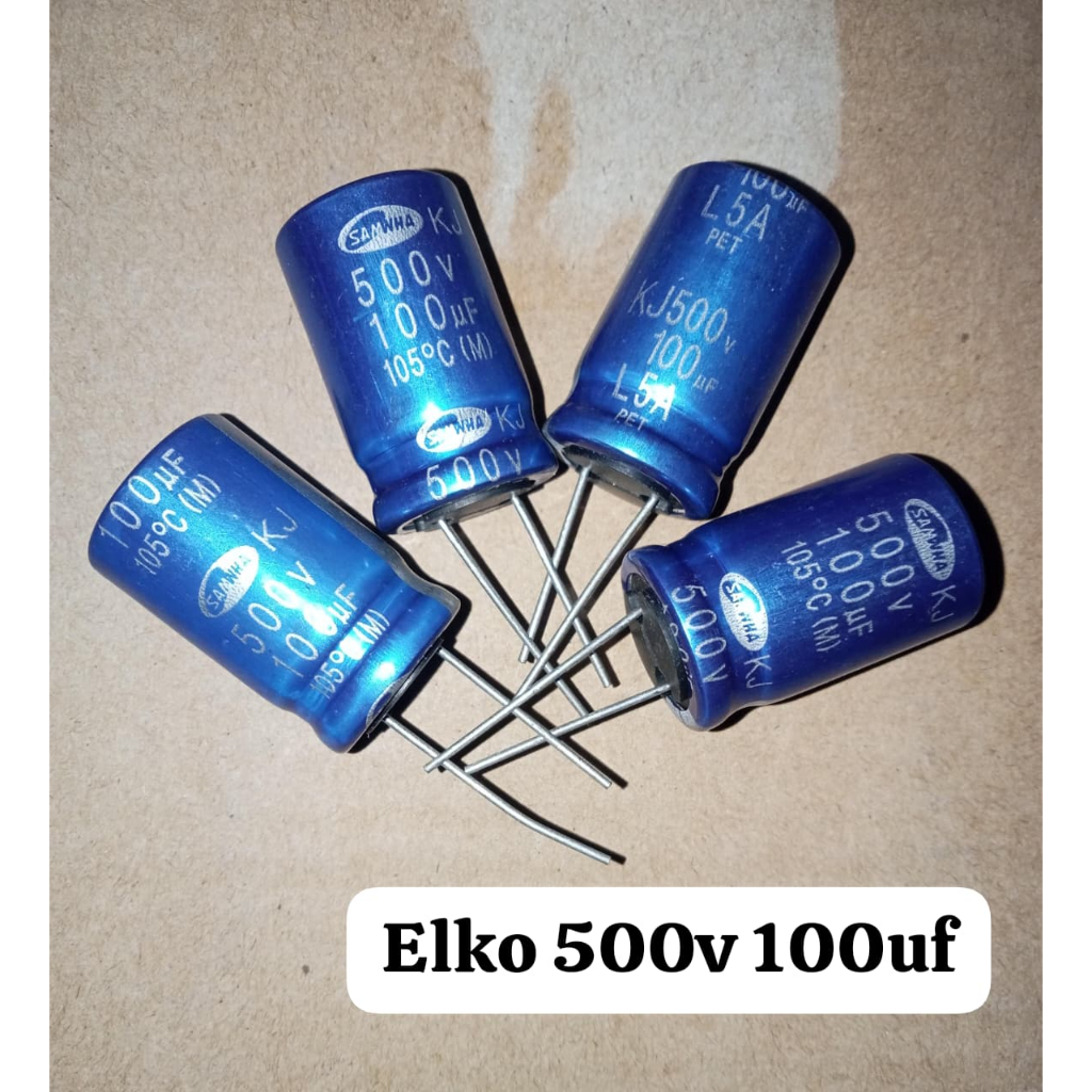 1Pcs 500V 100UF KAPASITOR ELKO 100UF 500V ELCO Original
