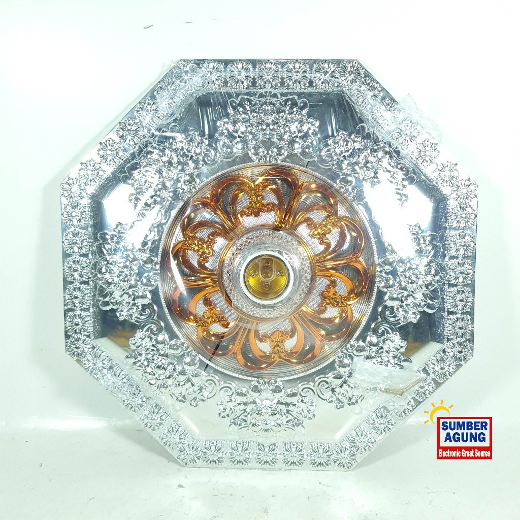 Dexicon Fiting Lampu Tempel Plafon Modern Fiting Modern 32cm DPP06S Hias Jumbo Corak Kembang