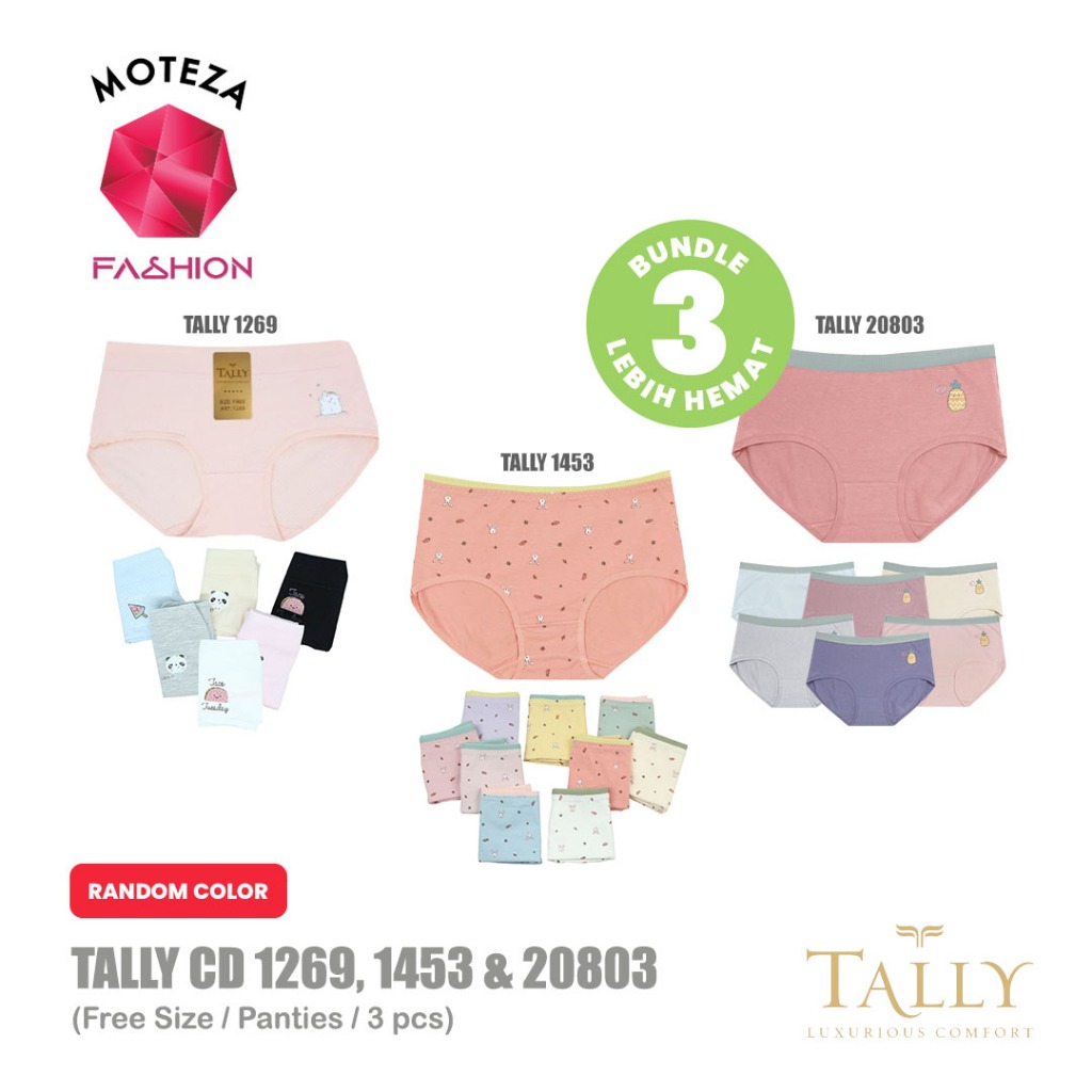 BUNDLE ISI 3 ; 6 - Tally 1269 ; 1453 ; 20803 | CD Celana Dalam Anak Perempuan Remaja ABG Teen Pantie