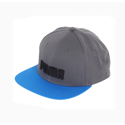 Topi Snapback PUMA Flatbrim Cap Cool Dark Gray-Racing Blue 024606 07