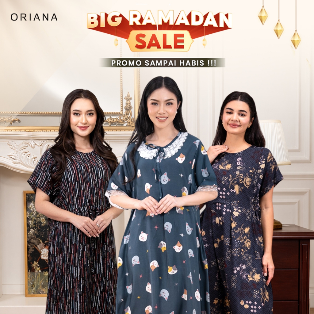 [CLEARENCE SALE] Oriana Homewear Daster Gamis Pajamas Mix | Cuci Gudang Produk Oriana Homewear