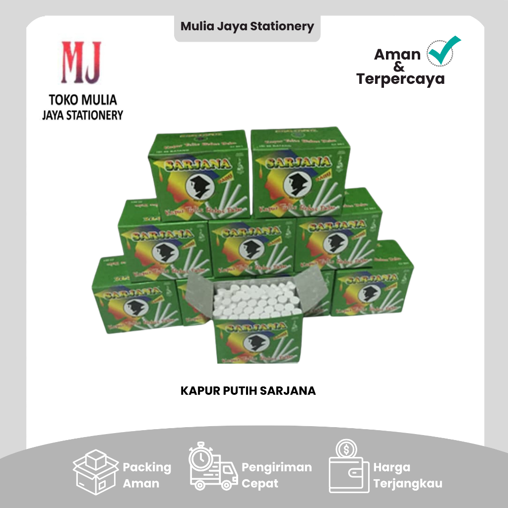 Kapur Tulis Sarjana Putih & Warna – Kapur Papan Tulis Berkualitas