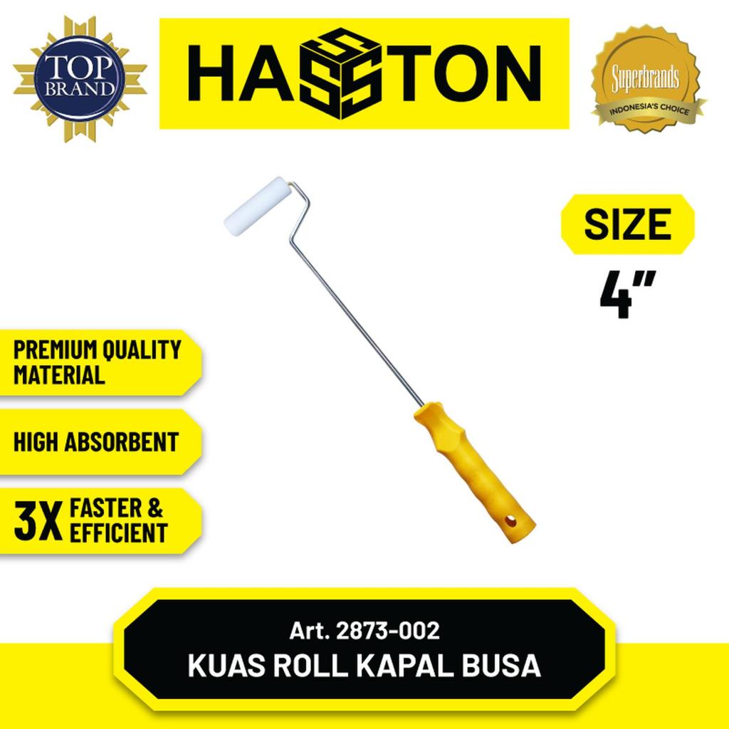 HASSTON -  Kuas Rol Kapal Spon 4" / Kuas Roll Busa (2873-002)//Hasston Refill Kuas Roll Spon 4" / Ku