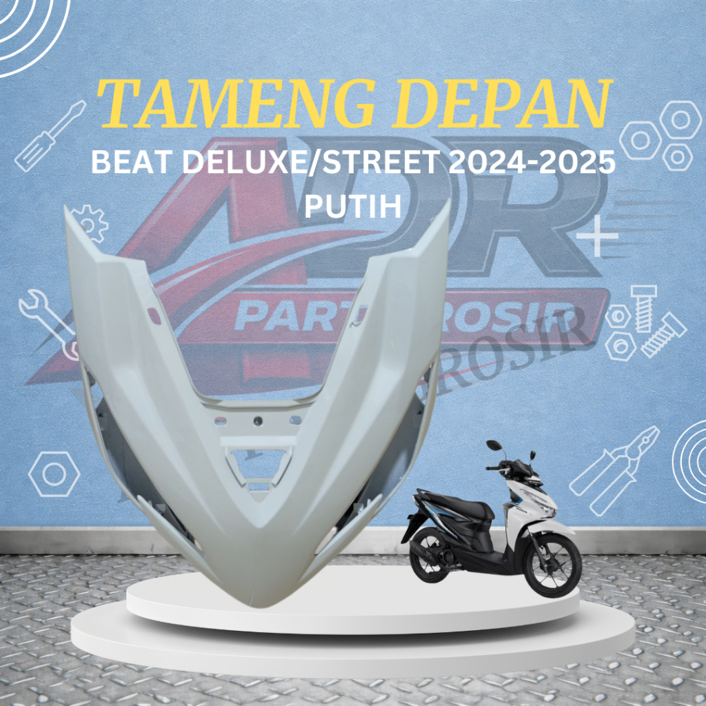 Cover Front Panel Tameng Body Depan Beat Deluxe Beat Street 2024-2025 Gen 2 K1AL Putih Tenshi