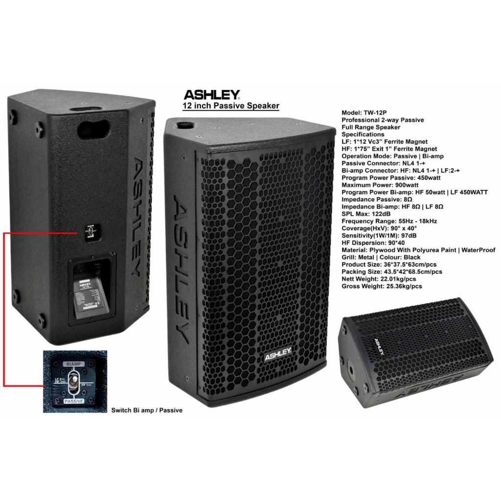 speaker pasif ashley tw 12p original 2 way SPEAKER ASHLEY TW12P | MELODY CLASSIC