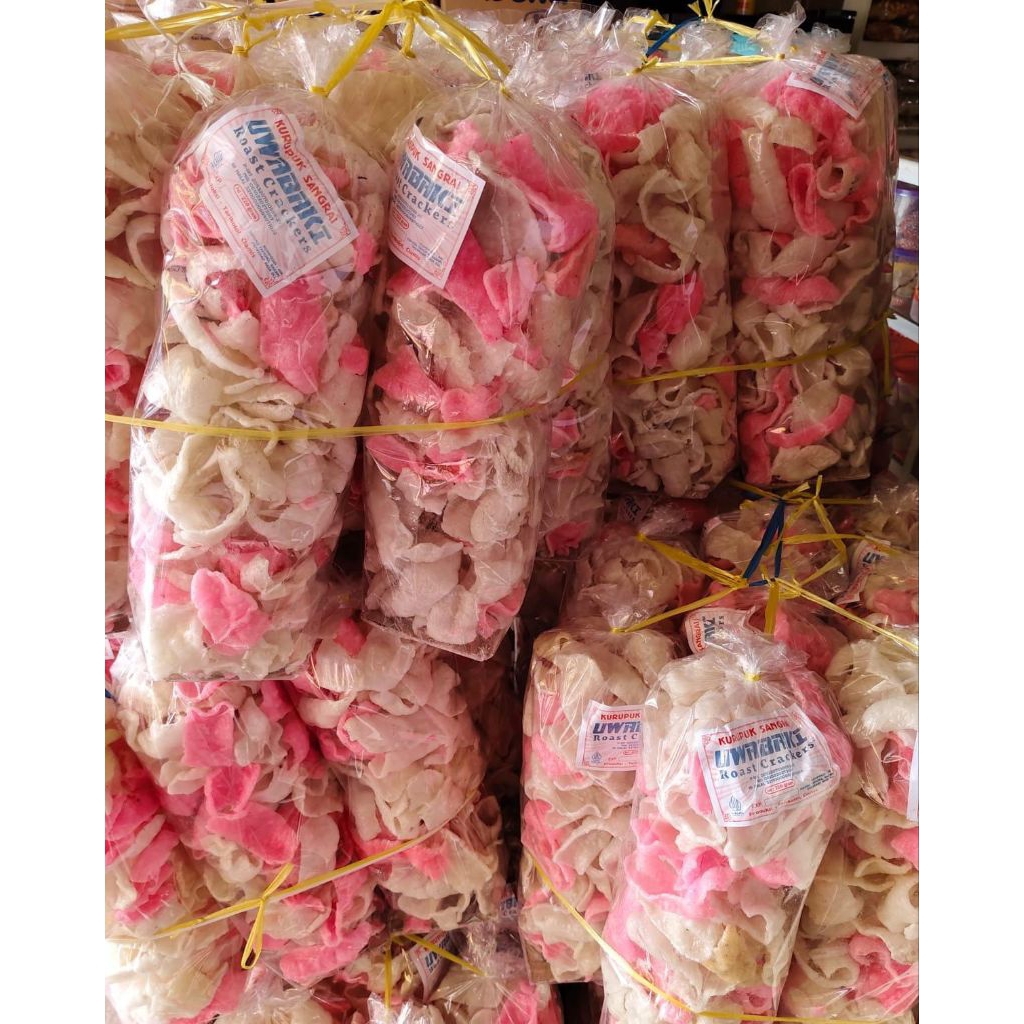 MAKANAN RINGAN SNACK KERUPUK SANGRAI UWABAKI 220GR ENAK, GURIH & RENYAH