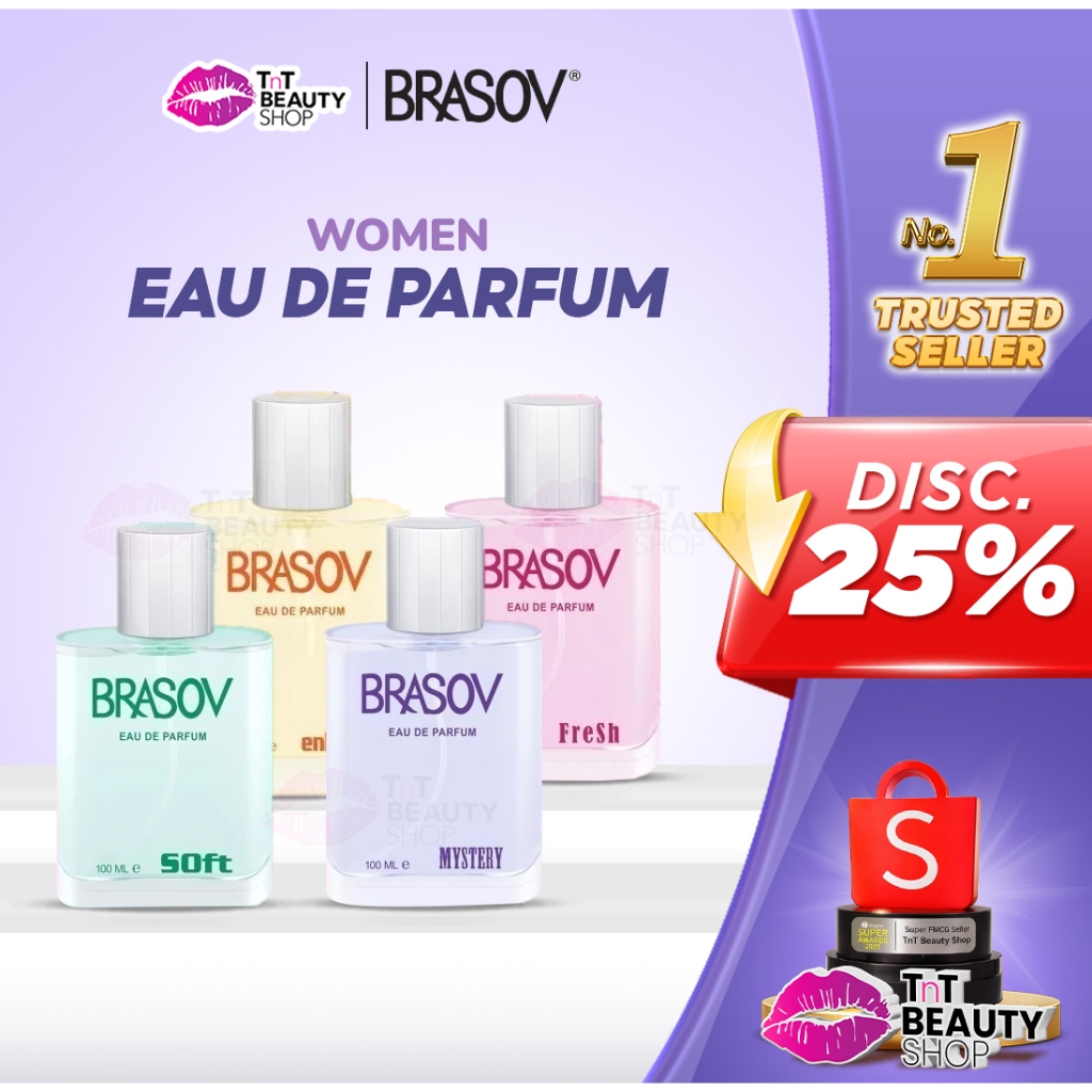 BRASOV Parfum Wanita Eau De Parfum HALAL Perfume Spray 100ml - Perempuan - Pria - Unisex | TnT Beaut