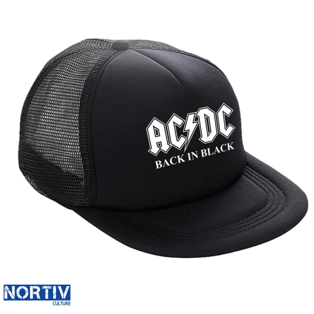 Topi snapback jaring Trucker pria wanita acdc - Topi Snapback Trucker original - good quality
