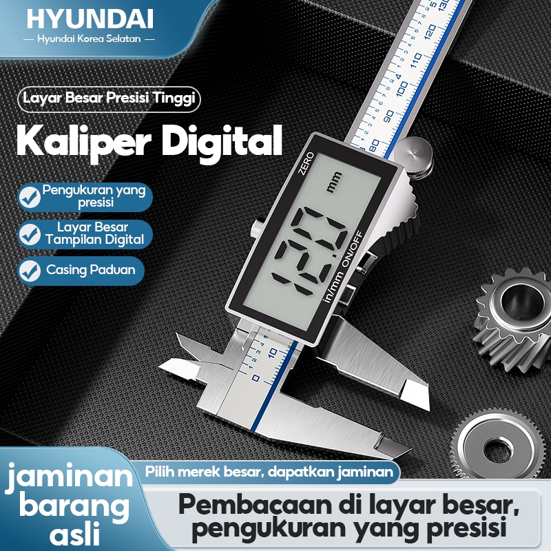 HYUNDAI Jangka Sorong Digital Caliper Meteran Jangka Digital 0-150/200/300MM