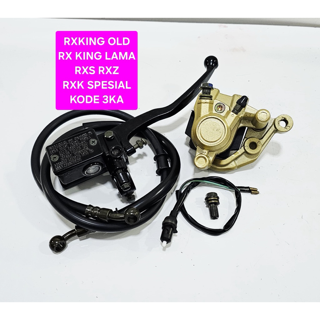KALIPER DEPAN PALA BABI DEPAN RXK OLD RXKING LAMA RXS RX KING SPESIAL 3KA SET KAMPAS BAUT RING SELAN