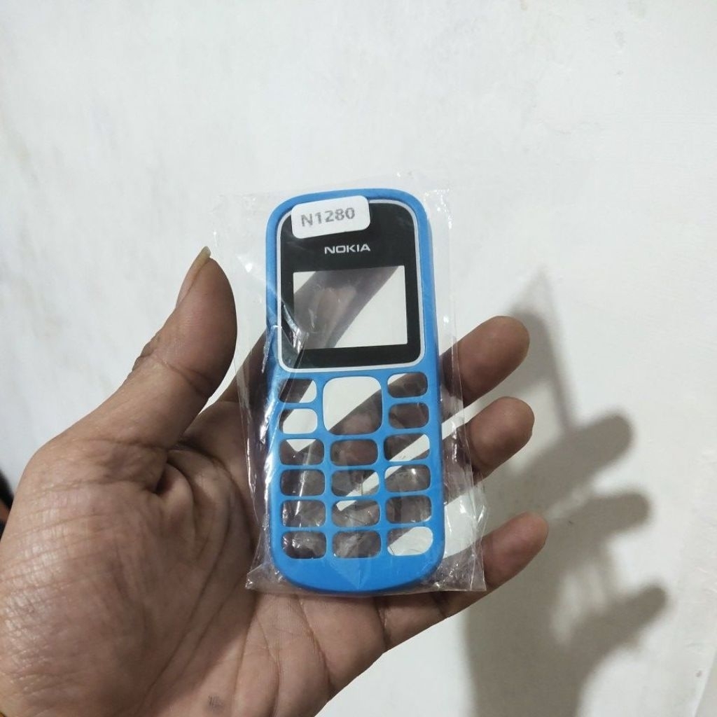 CASING depan NOKIA 1280 103 blue sparepart handphone original