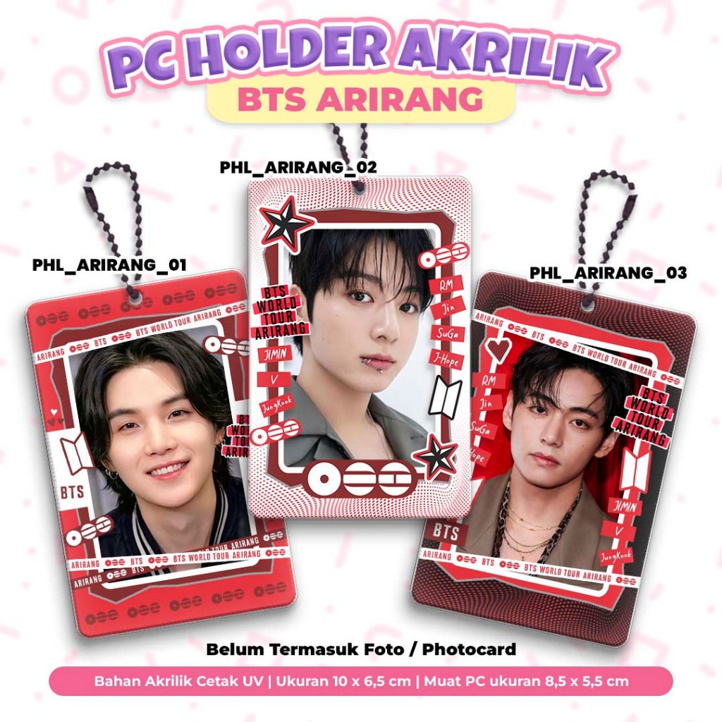 Photocard/PC Holder Bahan Akrilik - BISA CUSTOM