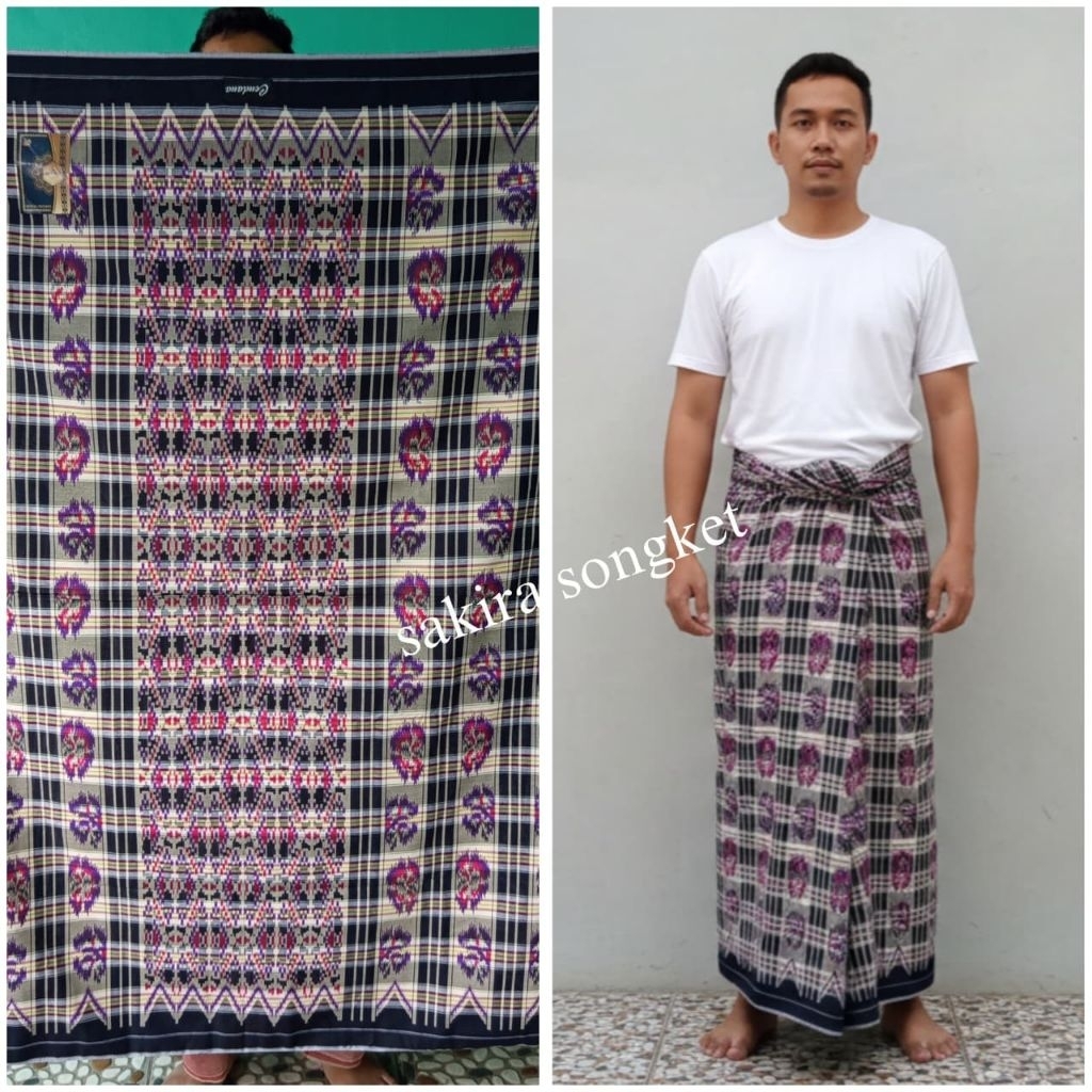kain sarung tajung gebeng palembang cendana premium