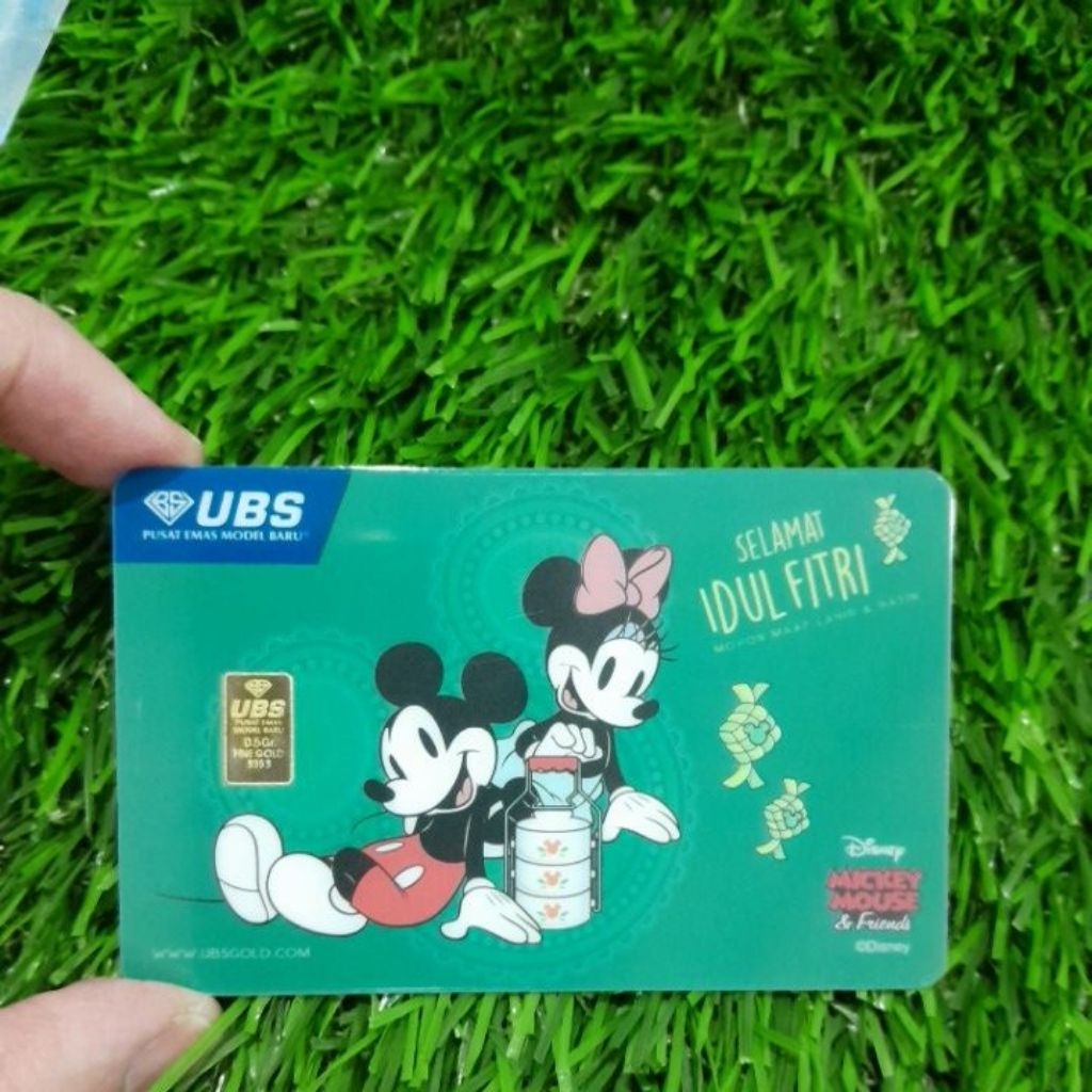 UBS Gold idul fitri 0.5 gram disney mickey mouse