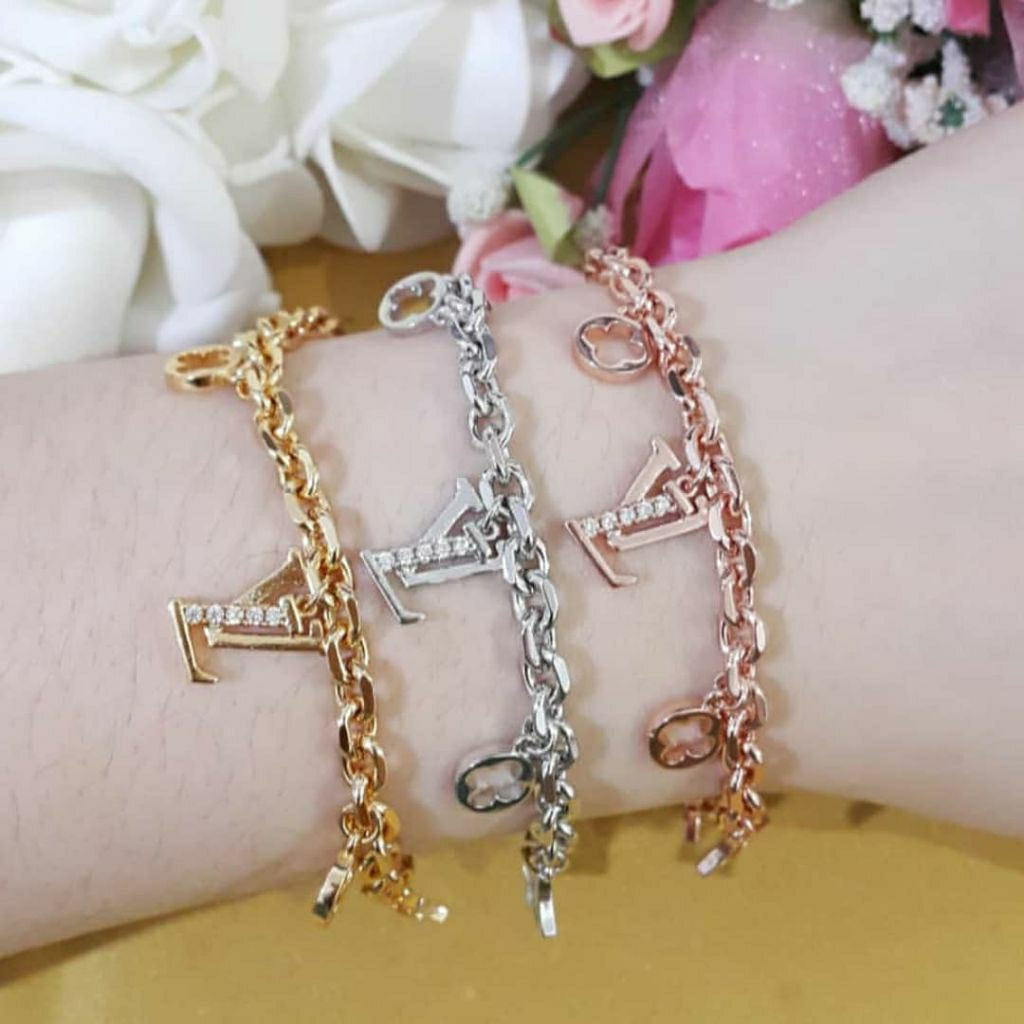 Gelang Rantai Emas Wanita Gelang Perak Wanita Gelang Rosegold Gelang Cantik Pesta Gelang Mewah