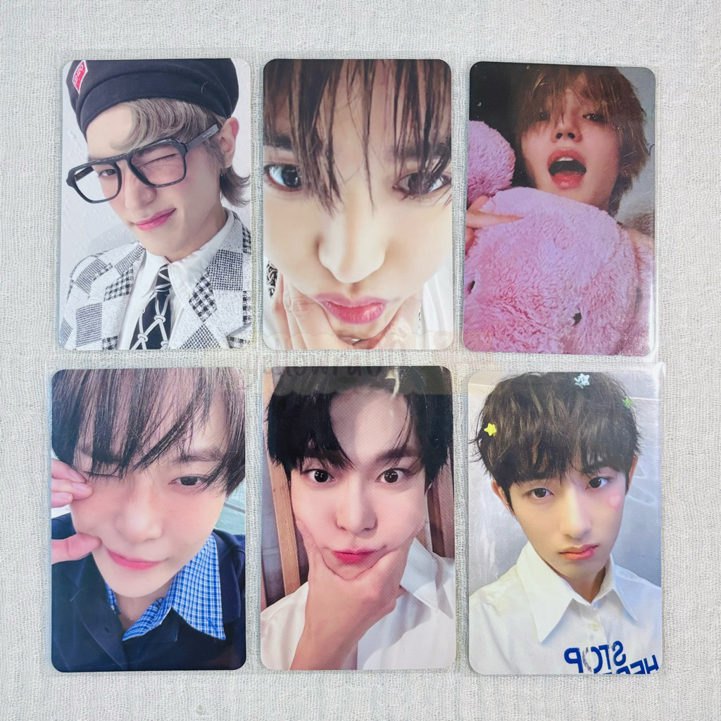 |Ready Stock| PC Photocard NCT Taeyong Doyoung Winwin zoom boneka togu topang dagu kacamata wink sha