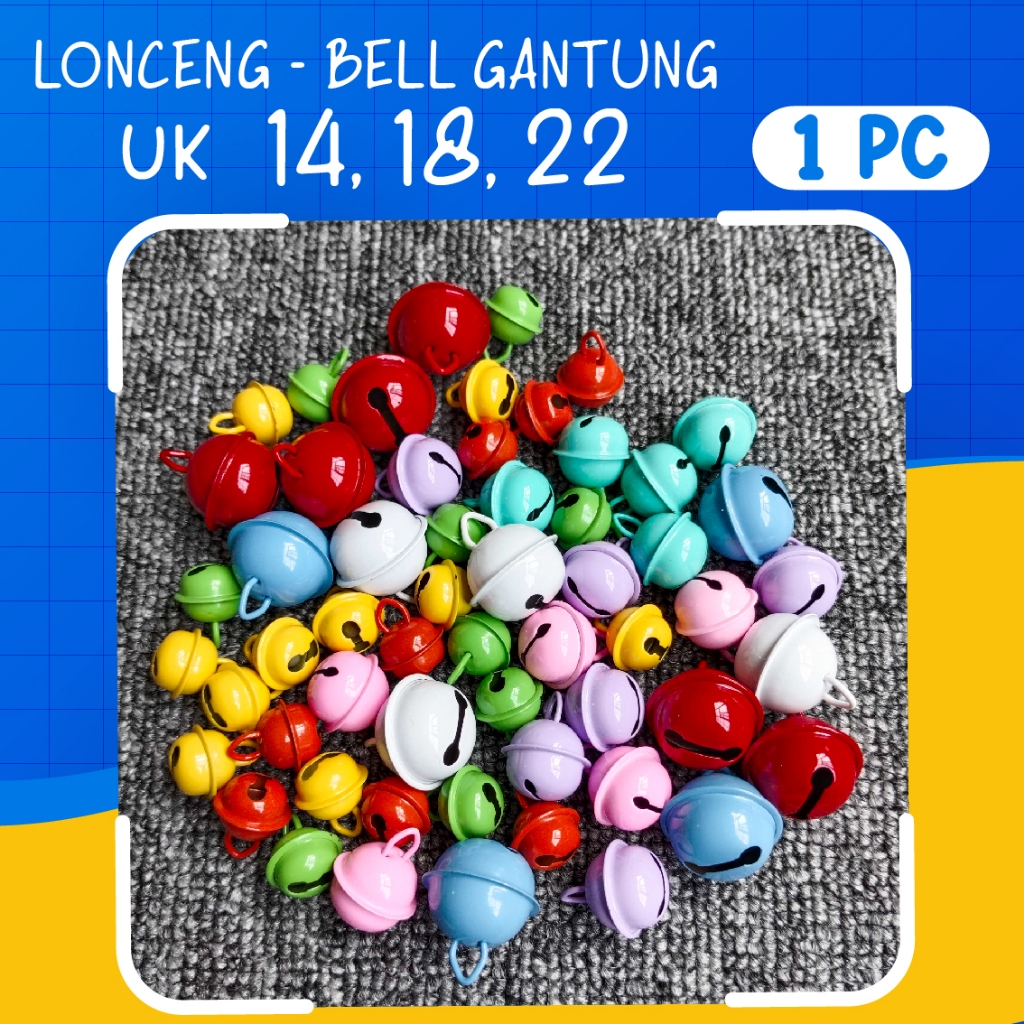 Lonceng bell gantung ganci kalung kucing gantungan kunci tas aksesoris blind box krincingan klinting