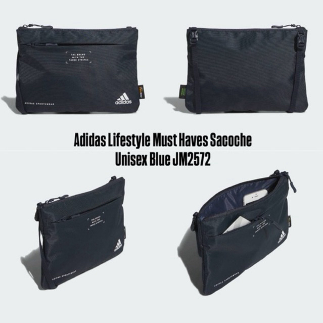 Tas Adidas Lifestyle Must Haves Sacoche Unisex Blue JM2572