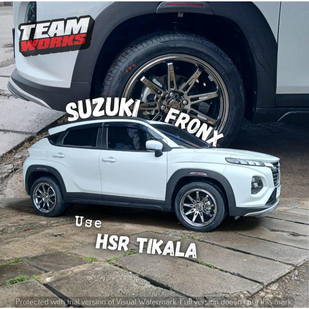 VELG MOBIL MODEL PALANG HSR TIKALA RING 17 LEBAR 7,5 BUAT FRONX AVANZA RAIZE PELK R18 BLACK CHROME