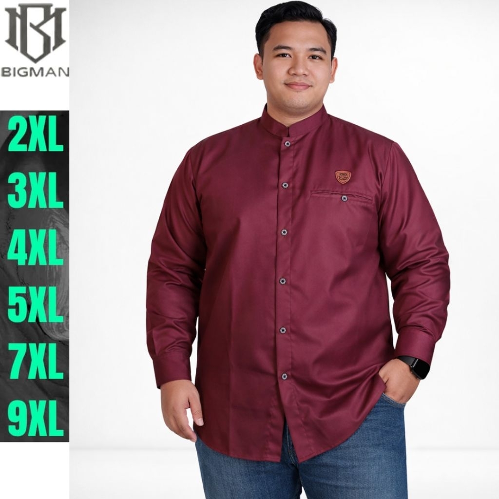 Kemeja Koko Jumbo 9XL 7XL 5XL Baju Koko Jumbo Terbaru M L XL XXL