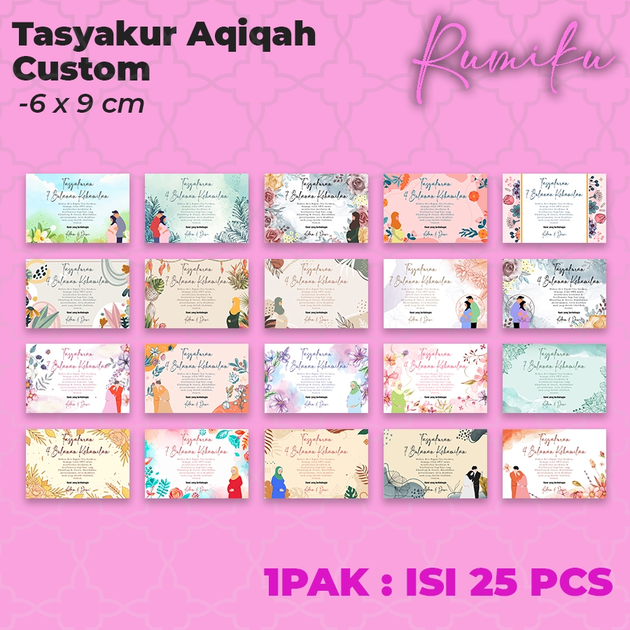 Cetak Stiker Tasyakuran 4 Bulanan, Tasyakuran 7 Bulanan Kehamilan, Tasyakuran Kehamilan