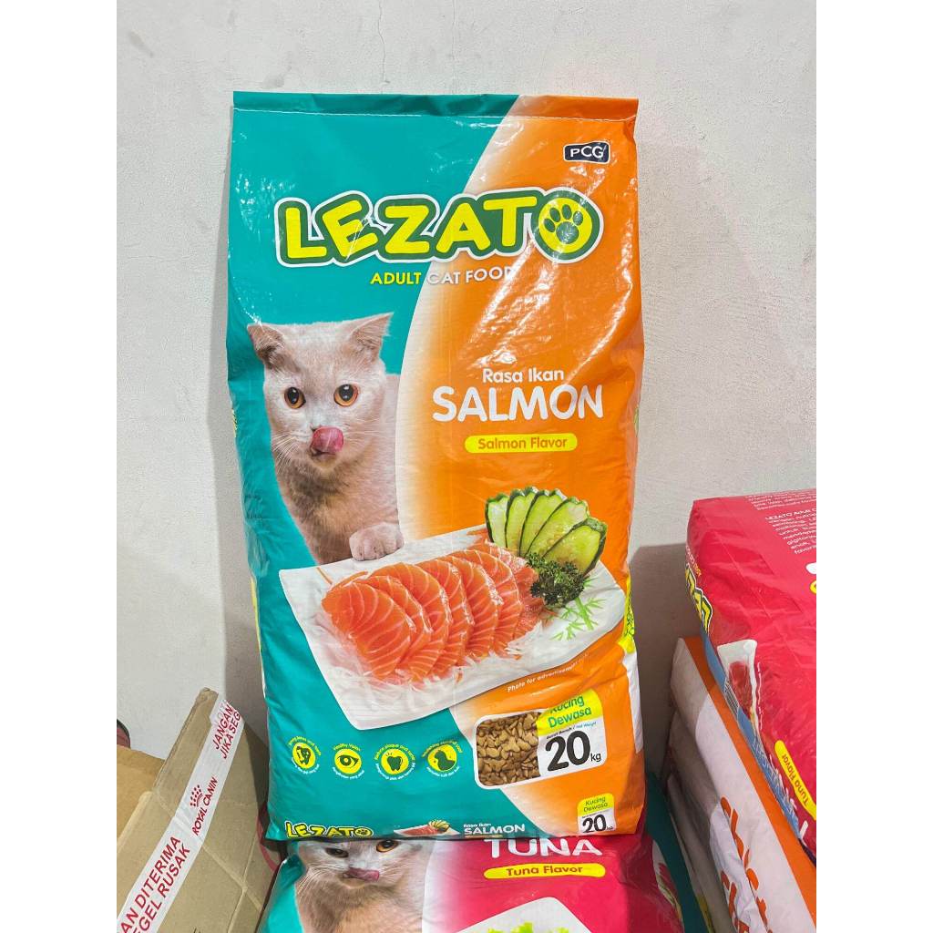 Makanan Kucing LEZATO SALMON 20 KG LEZATO 20 PACK