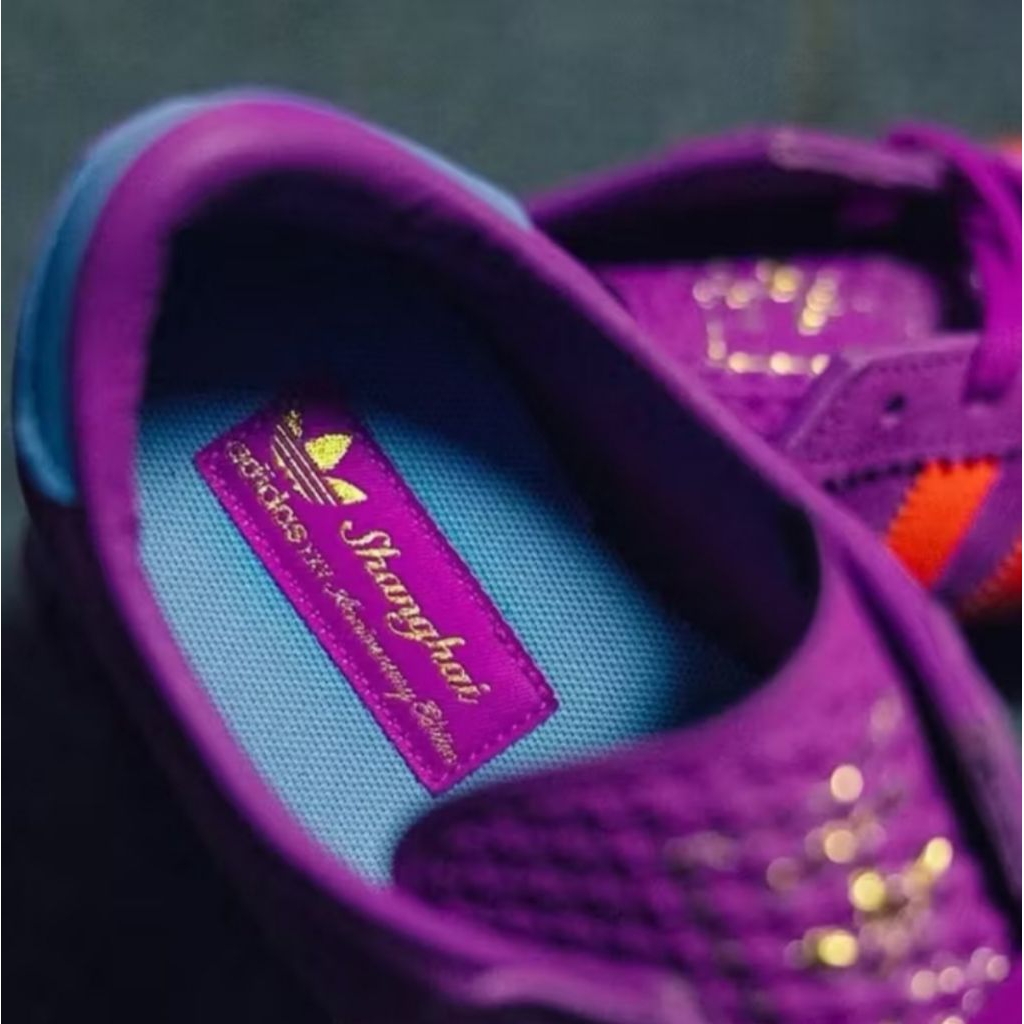 Adidas Shanghai Original / Sepatu Adidas Shanghai Purple Orange Rare