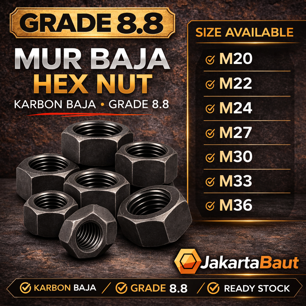 Mur Baja M36 / Mur Hex M36 / Mur Hexagon M36 / Mur M36 / Hex Nut M36 Grade 8.8