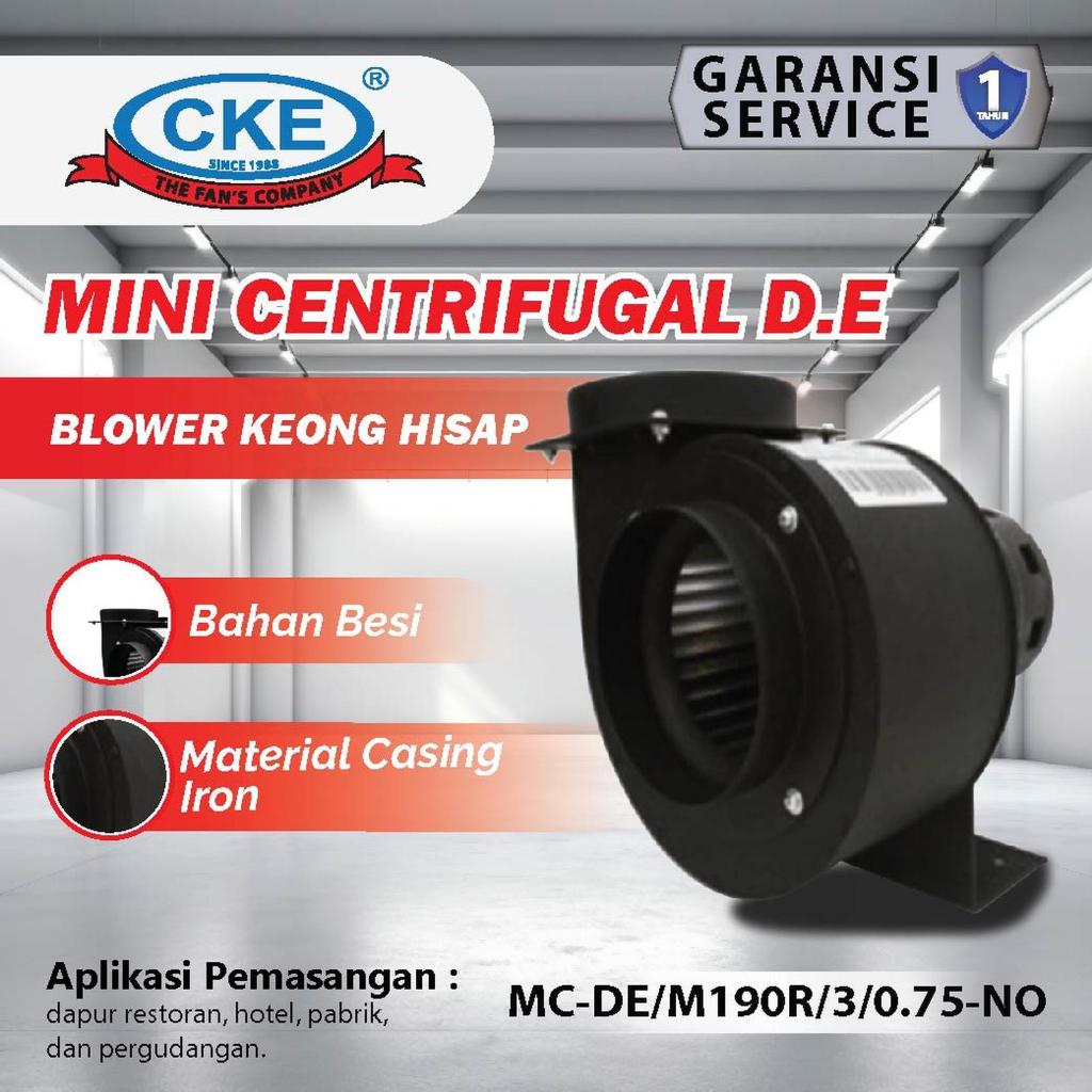 Mini Centrifugal Fan Blower Keong Hisap 750W 380V CKE Blower Dapur