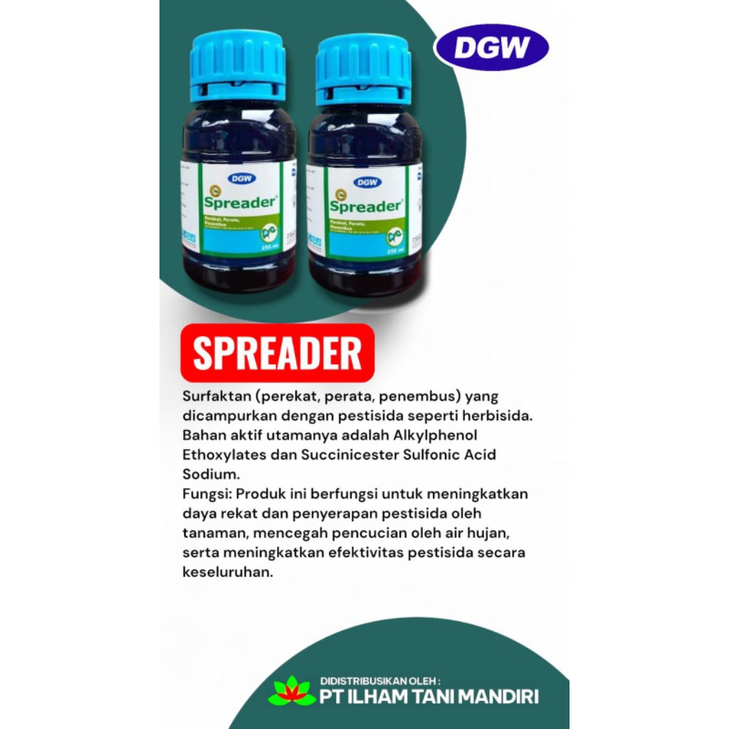 Perekat Spreader DGW 250 ml - Meningkatkan Penyerapan Pestisida