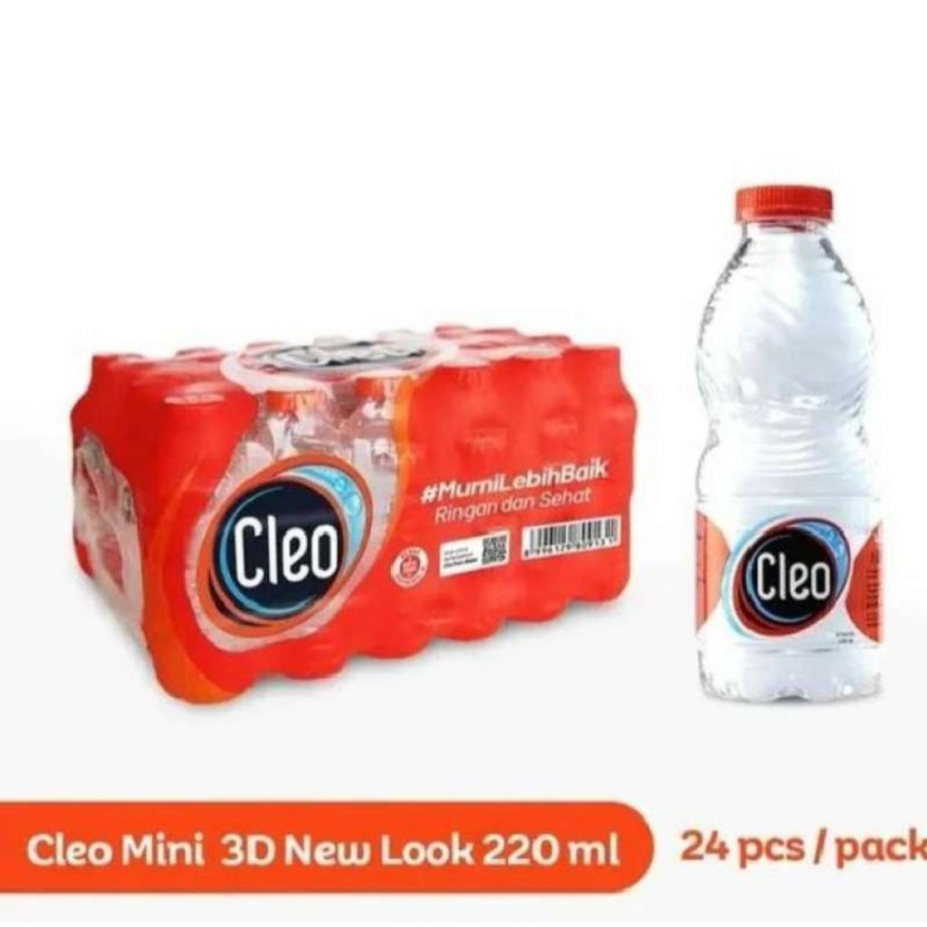 Cleo Smart botol minim 24x220ml (gratis downy 2 pcs)