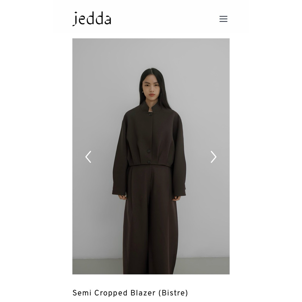 Jedda Cropped Blazer Bistre