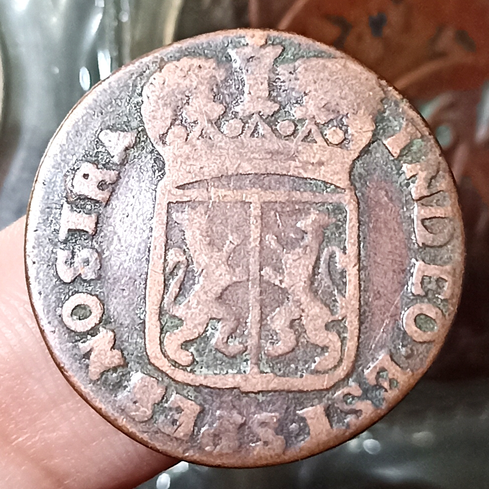 Koin Kuno Indonesia Jajahan Belanda 1 Duit (1 Duit Gelderland) Tahun 1789