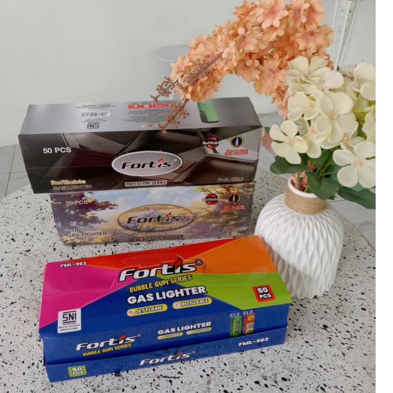 M2000 X FORTIS KOREK API BARA FML-963 BUBBLE GUM /  FML-965 SAKURA / FML-966 ORIGINAL - BISA COD- SI