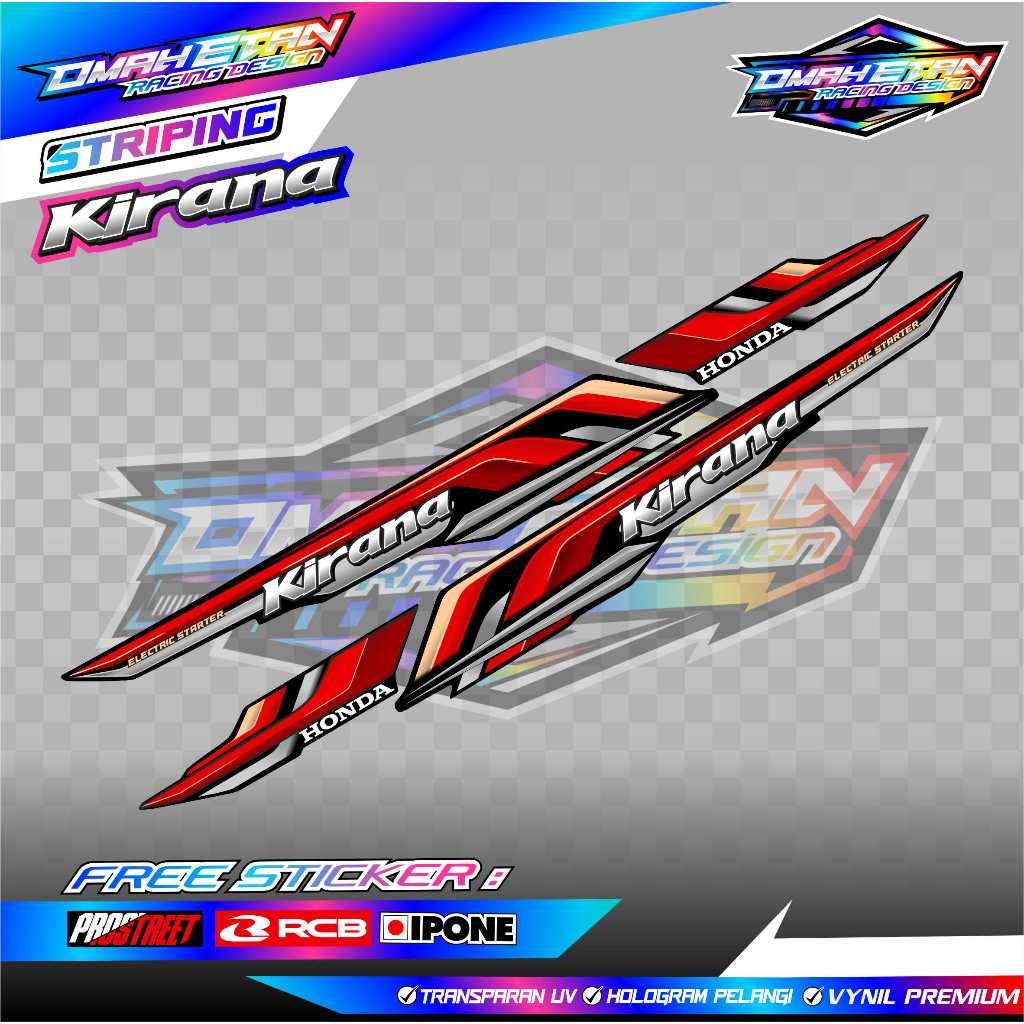 STRIPING VARIASI HONDA KIRANA 125 / STICKER LIST VARIASI MOTOR HONDA KIRANA 125